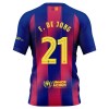 Camisola FC Barcelona Frenkie de Jong 21 Homen Equipamento 1ª 2025-26